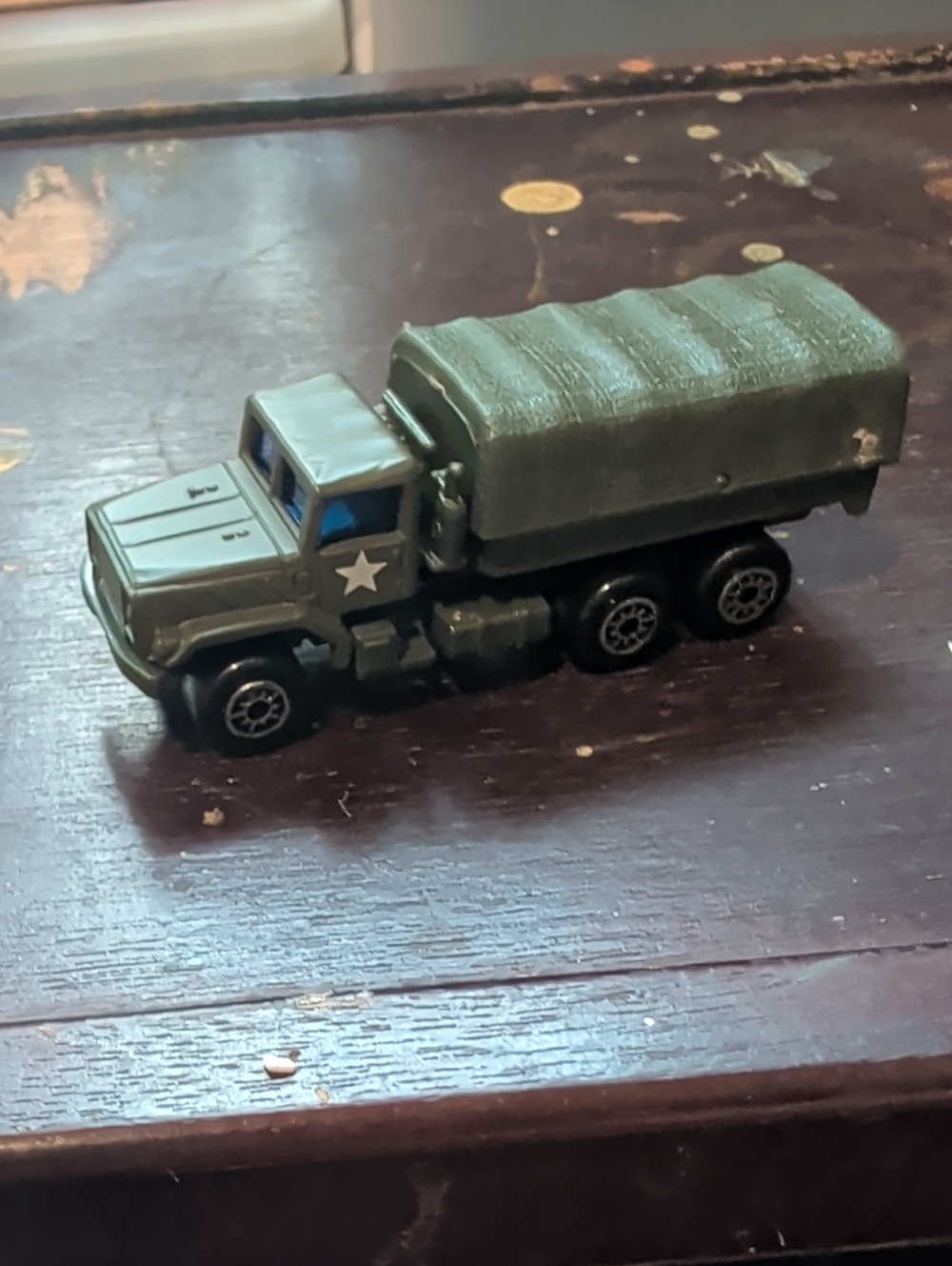 Green Military Cargo Toy Truck for Kids